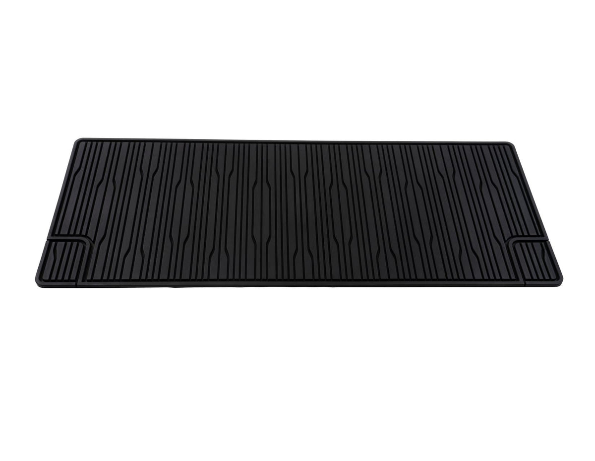 TRANSIT CUSTOM BUS 2ND ROW RUBBER FLOOR MATS ALL-WEATHER CONTOURED BLACK 2024-ONWARDS