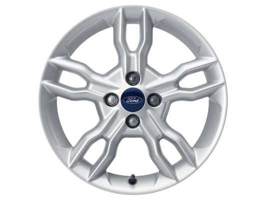B-MAX 16" ALLOY WHEEL 5X2-SPOKE DESIGN SPARKLE SILVER FINISH 2012-2017