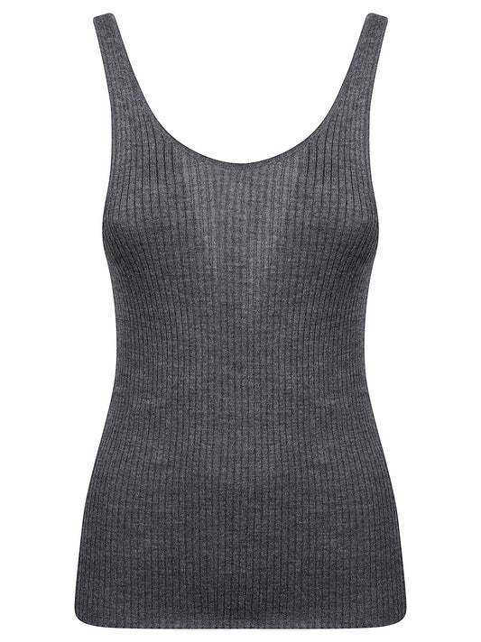 Saint Tropez Ribbed Knit Tank Top