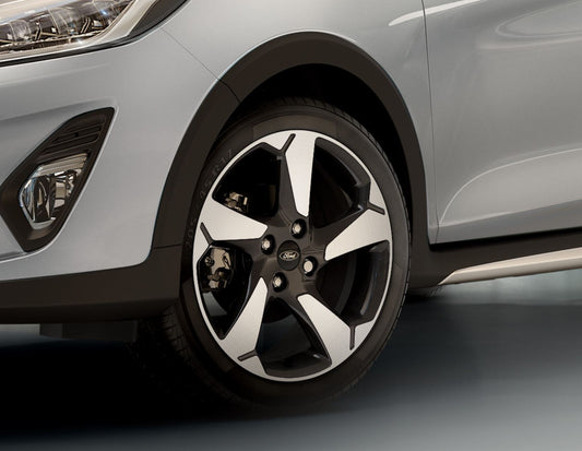 FIESTA 17" ALLOY WHEEL 5-SPOKE DESIGN ABSOLUTE BLACK FINISH 2017-2023