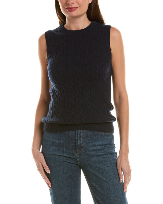 InCashmere 100% Cashmere Cable Vest
