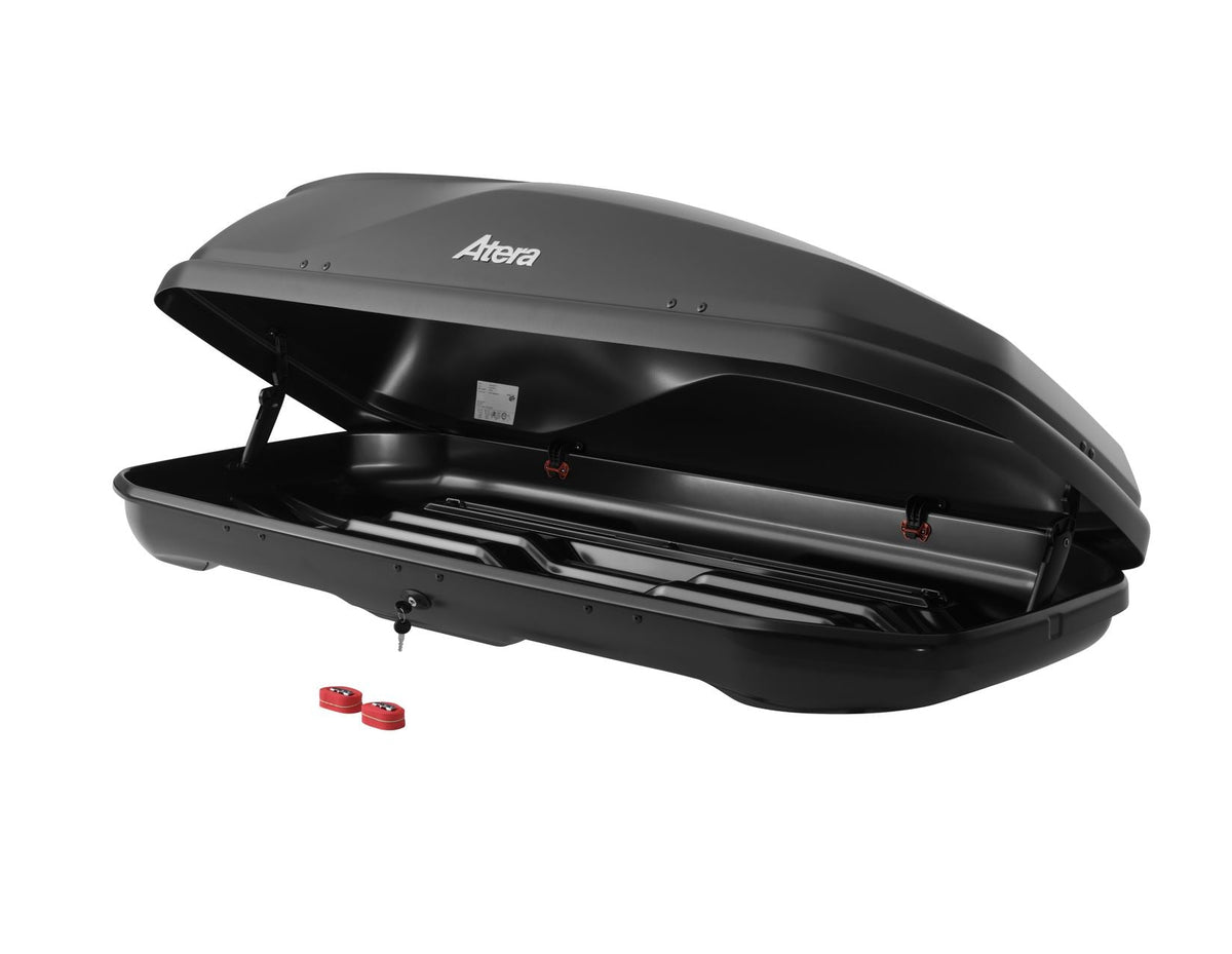 ATERA* CASAR M 380L ROOF BOX LOCKABLE DUAL OPENING LAVA STRUCTURED