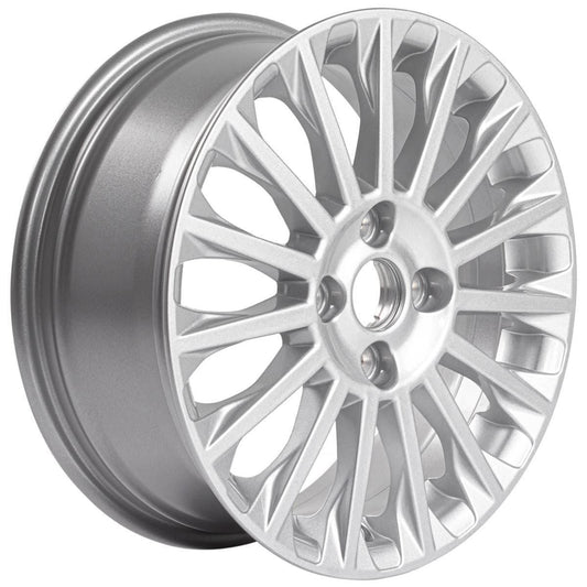 FIESTA 16" SET OF 4 ALLOY WHEEL 15-SPOKE DESIGN SPARKLE SILVER FINISH 2012-2019