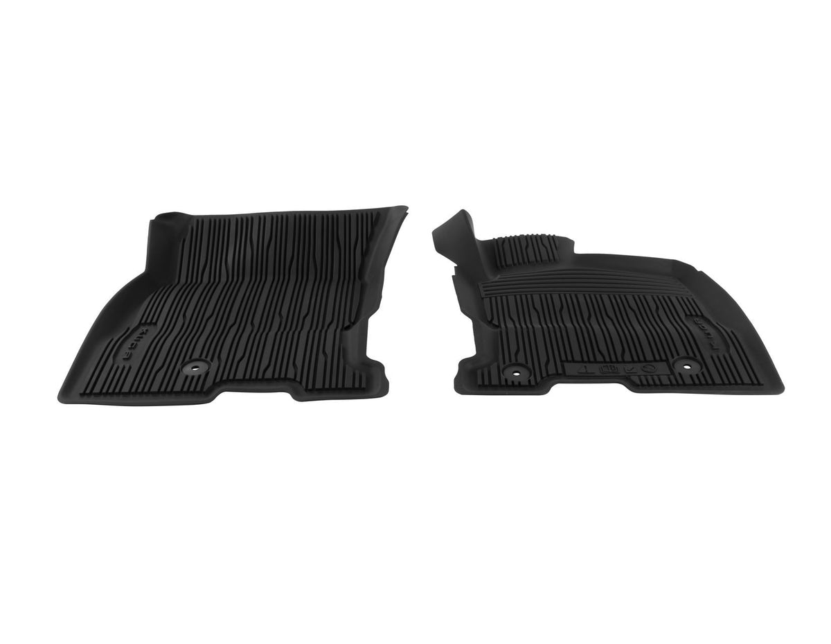 KUGA FRONT RUBBER FLOOR MATS, TRAY STYLE WITH RAISED EDGES & KUGA LOGO, PHEV ONLY, BLACK 2020 - ONWARD