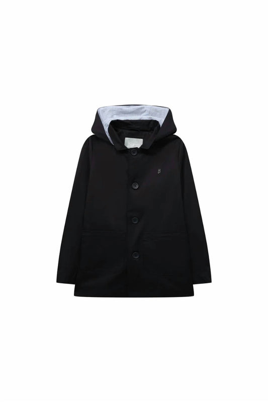 Kids Outerwear Raincoat Jacket In Navy