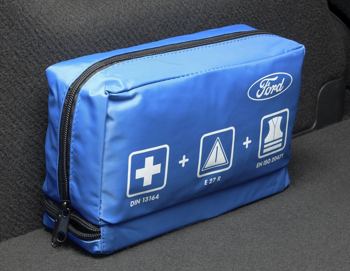 PREMIUM FIRST AID KIT WITH WARNING TRIANGLE AND WARNING VEST