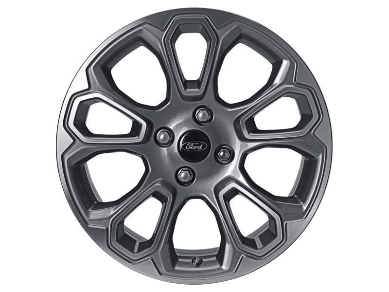 ECOSPORT 17" SET OF 4 ALLOY WHEEL 10-SPOKE DESIGN FLASH GREY MACHINED FINISH 2017-2023