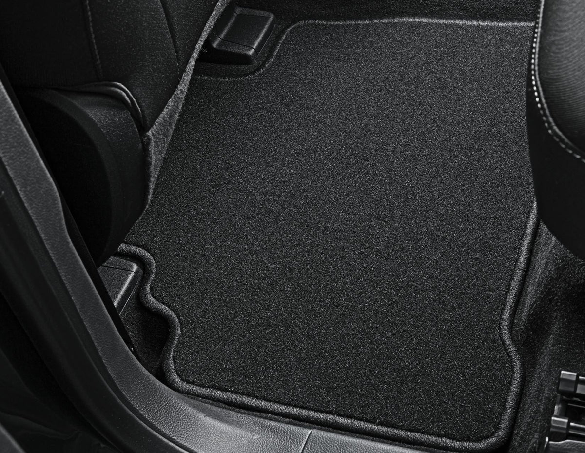 GALAXY S-MAX REAR CARPET FLOOR MATS CONTOURED SET IN BLACK FOR 2ND SEAT ROW 2015-2023