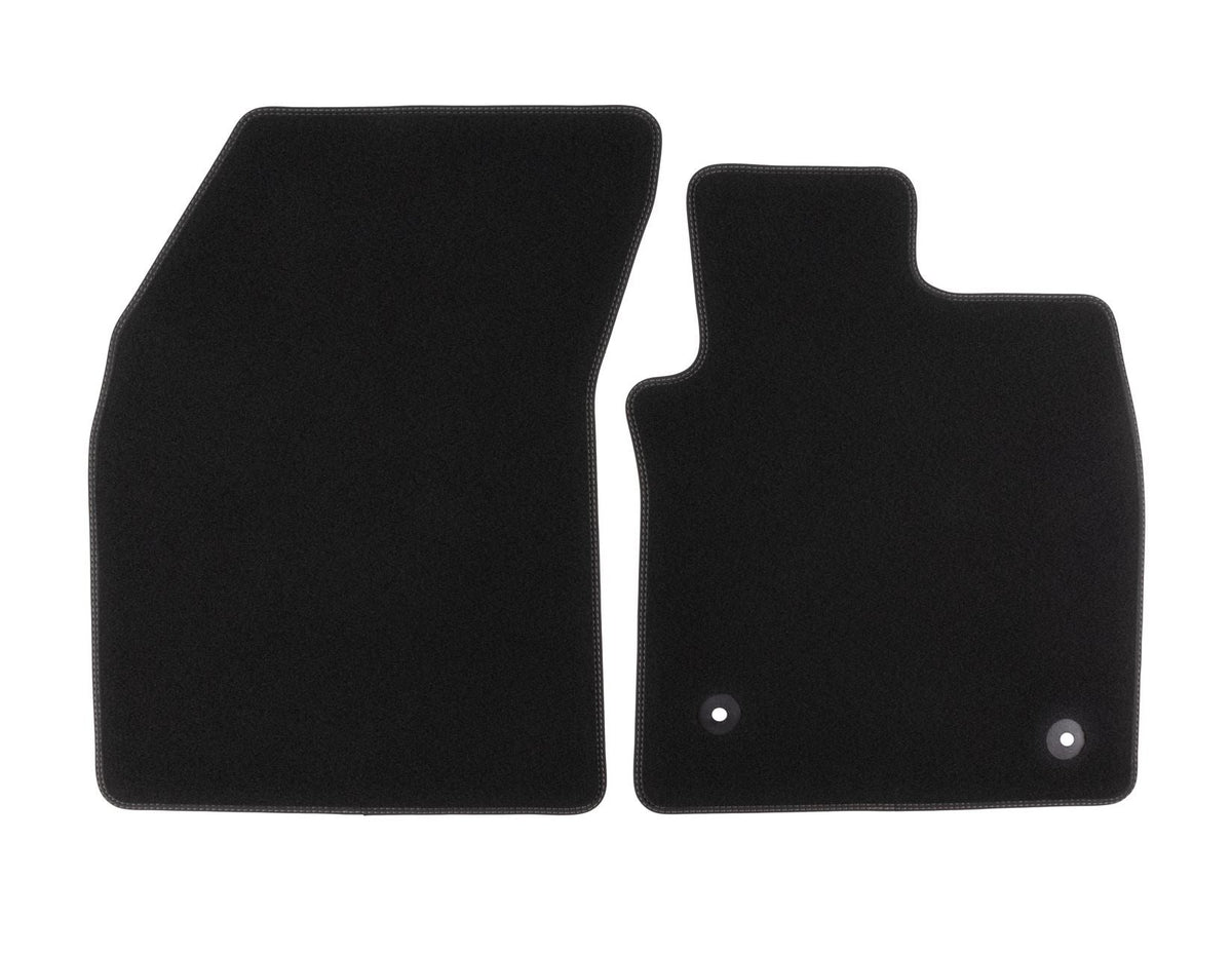 FOCUS FRONT FRONT VELOUR CARPET FLOOR MATS CONTOURED BLACK MANUAL TRANSMISSION 2020-2025