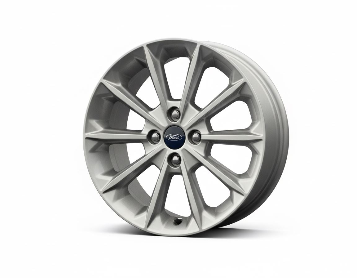 FIESTA 17" ALLOY WHEEL 10-SPOKE DESIGN LUSTER NICKEL FINISH 2017-2023