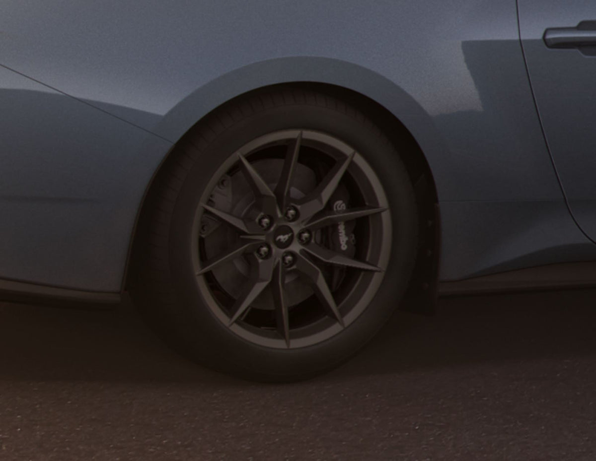 MUSTANG 19" ALLOY WHEEL 10-SPOKE DESIGN LOW GLOSS TARNISHED DARK FINISH 2024-ONWARDS