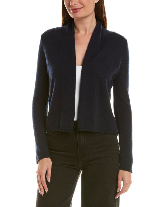 InCashmere Short 100% Cashmere Open Cardigan