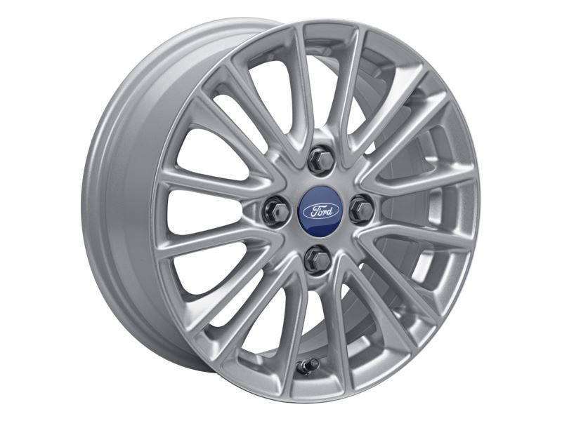 KA+ 15" SET OF 4 ALLOY WHEEL 8X2-SPOKE DESIGN SPARKLE SILVER FINISH 2018-2019