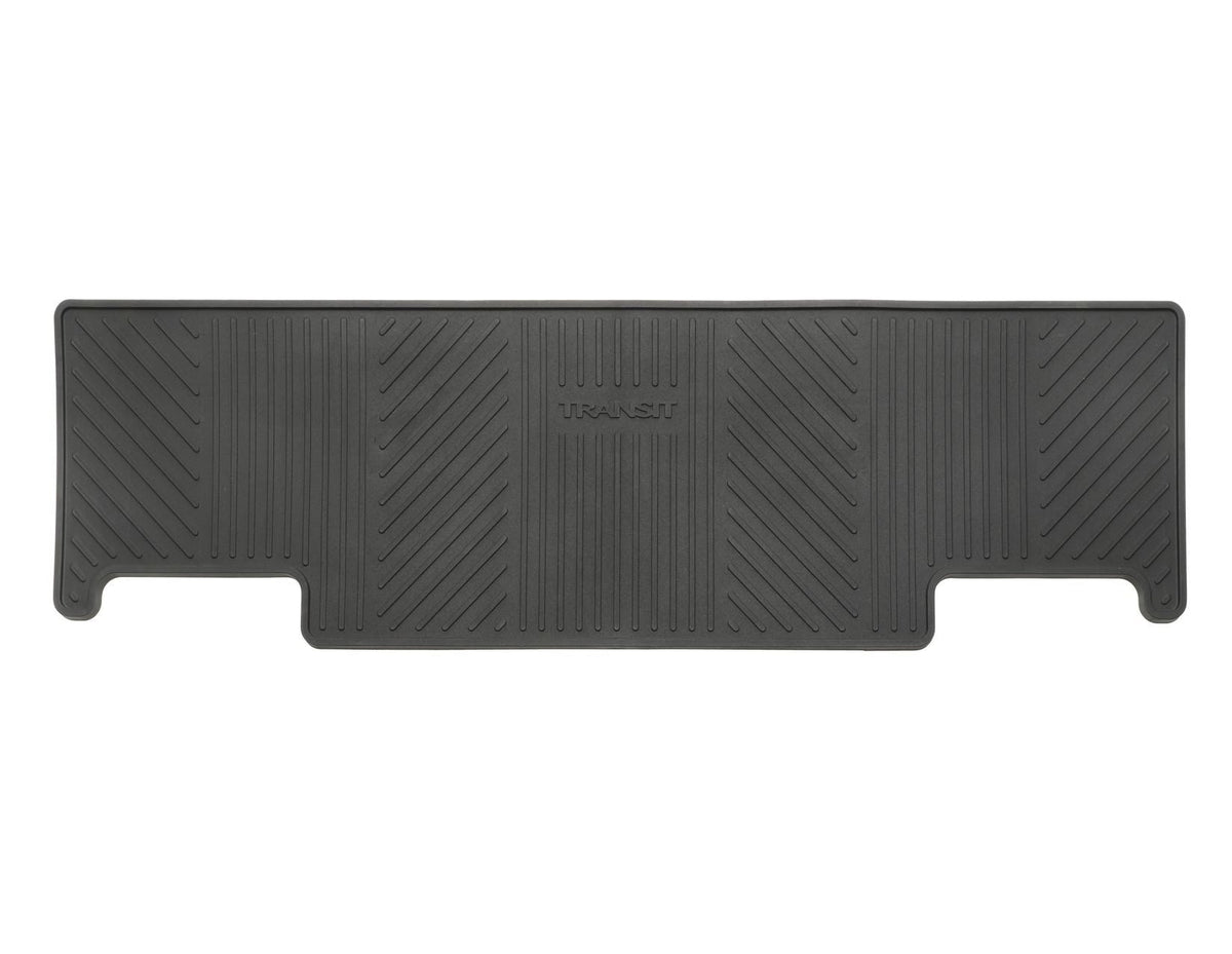 TRANSIT TOURNEO CUSTOM REAR RUBBER FLOOR MAT ALL-WEATHER CONTOURED ONE-PIECE BLACK 2ND SEAT ROW 2012-2023