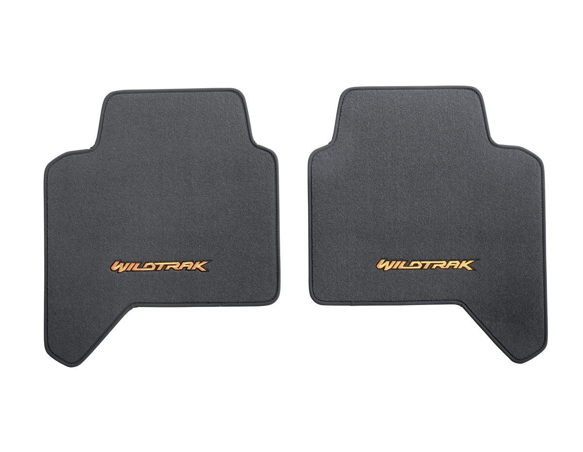 RANGER WILDTRAK REAR VELOUR CARPET FLOOR MATS CONTOURED BLACK 2011-2023 1901711