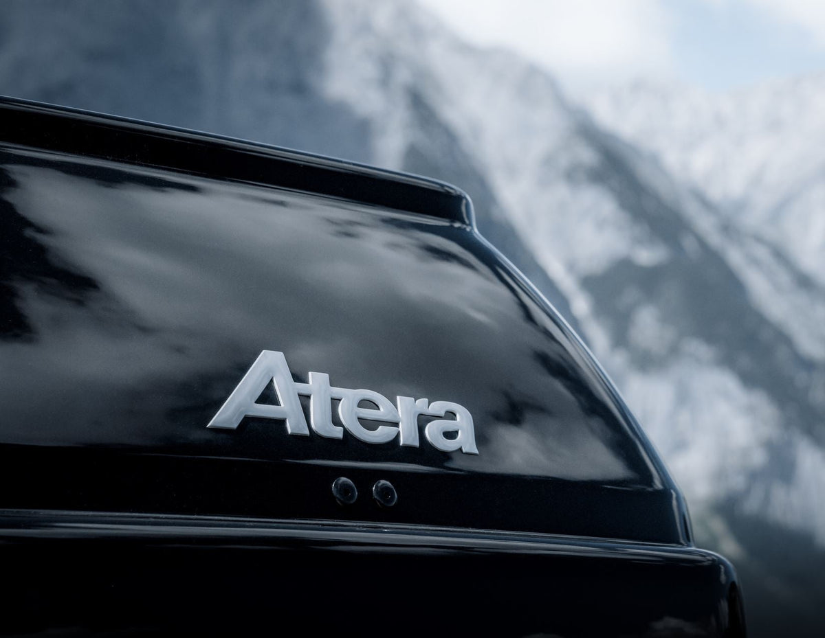 ATERA* CASAR XL 540L ROOF BOX LOCKABLE DUAL OPENING BRILLIANT BLACK