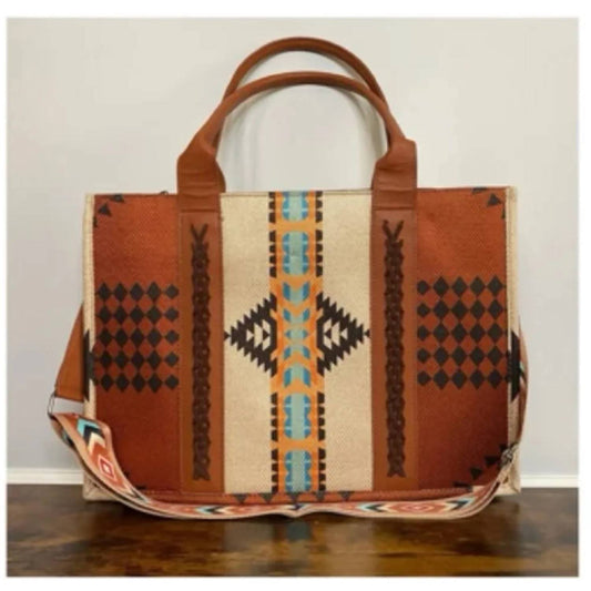Women's Arizona Tote Bag In Tan & Cream