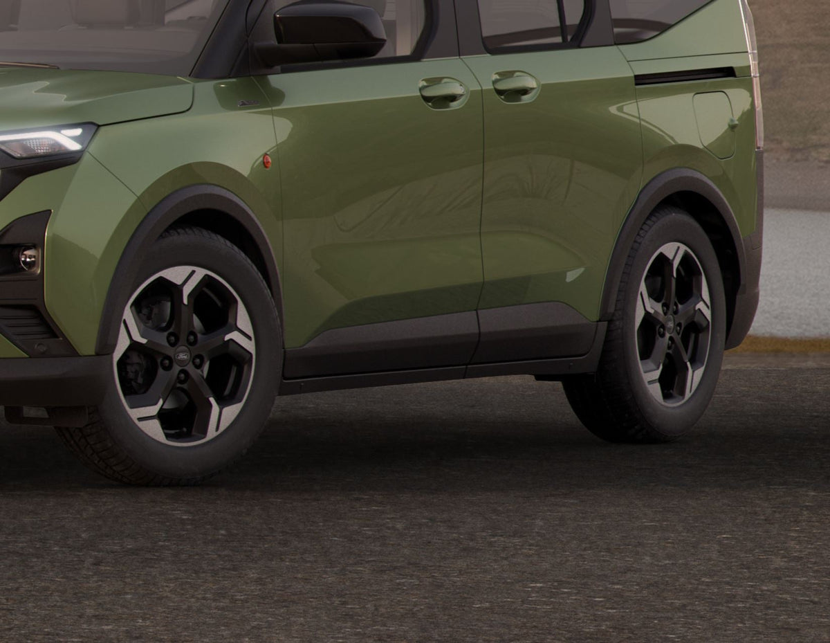TRANSIT/TOURNEO COURIER 17" ALLOY WHEEL 5-SPOKE DESIGN ABSOLUTE BLACK MACHINED FINISH 2023-ONWARDS