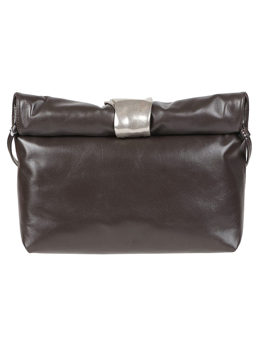 Cuff Clutch Metallic Cuff Cow Leather Clutch