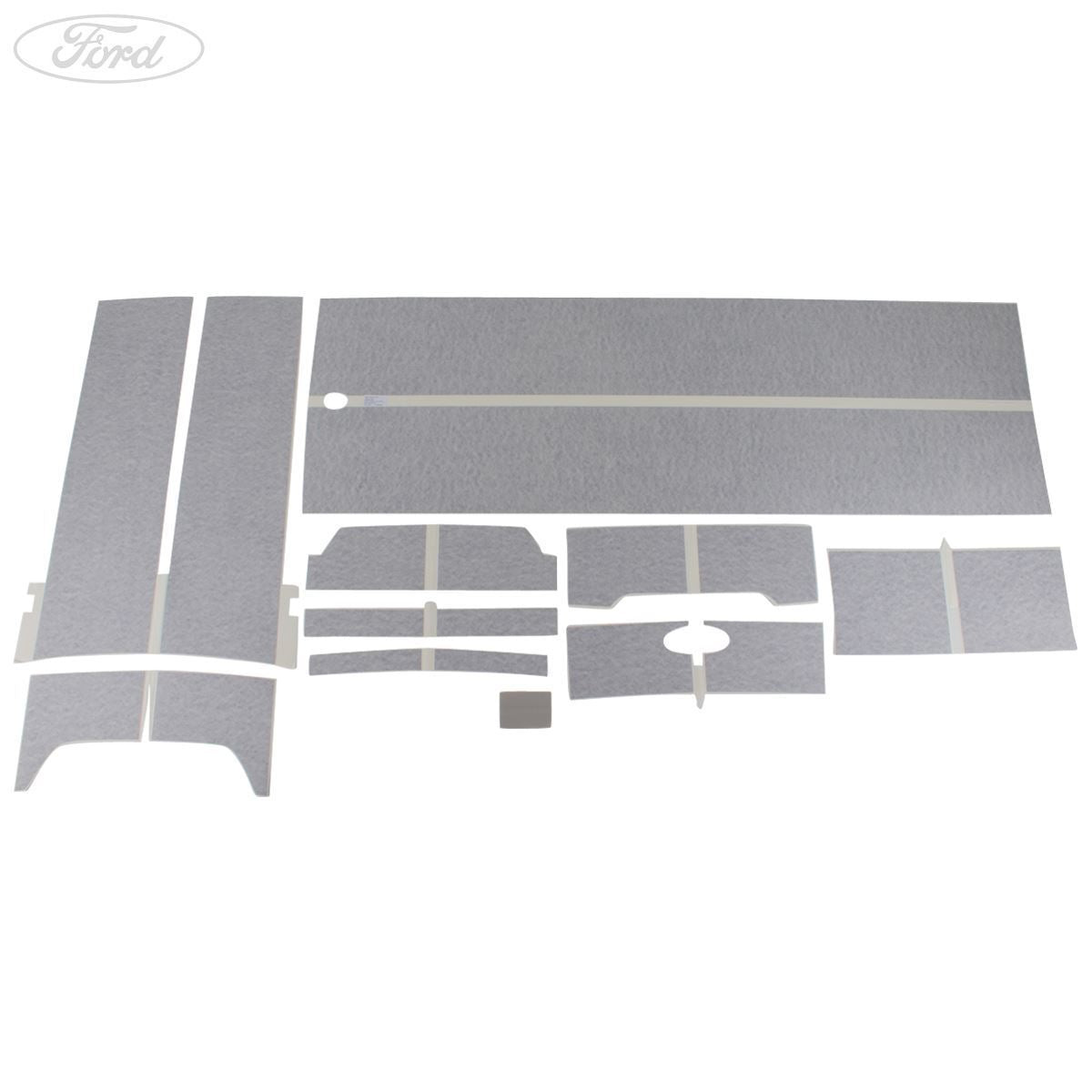 FIESTA MK6 FUSION RACING STRIPES DECAL BLUE