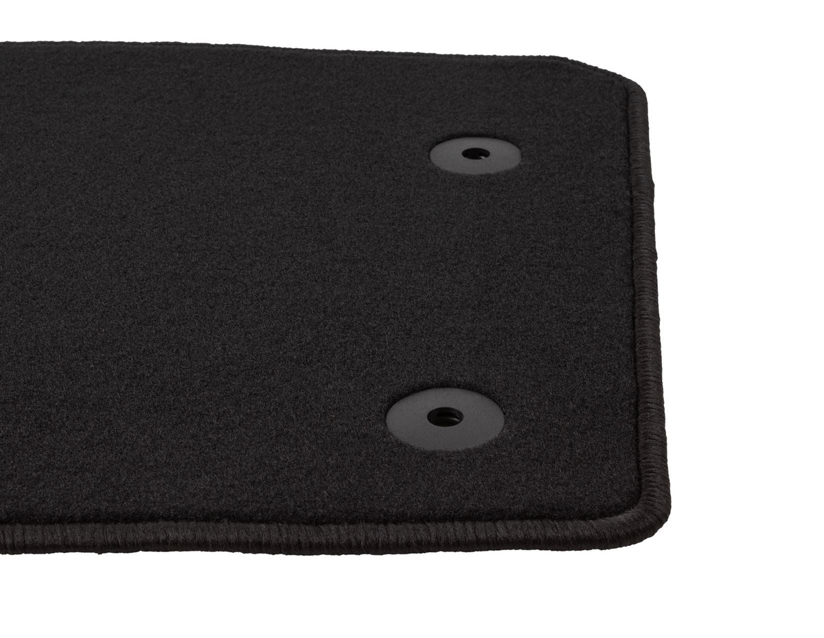 TRANSIT TOURNEO COURIER FRONT CARPET FLOOR MATS CONTOURED BLACK 2014-2023