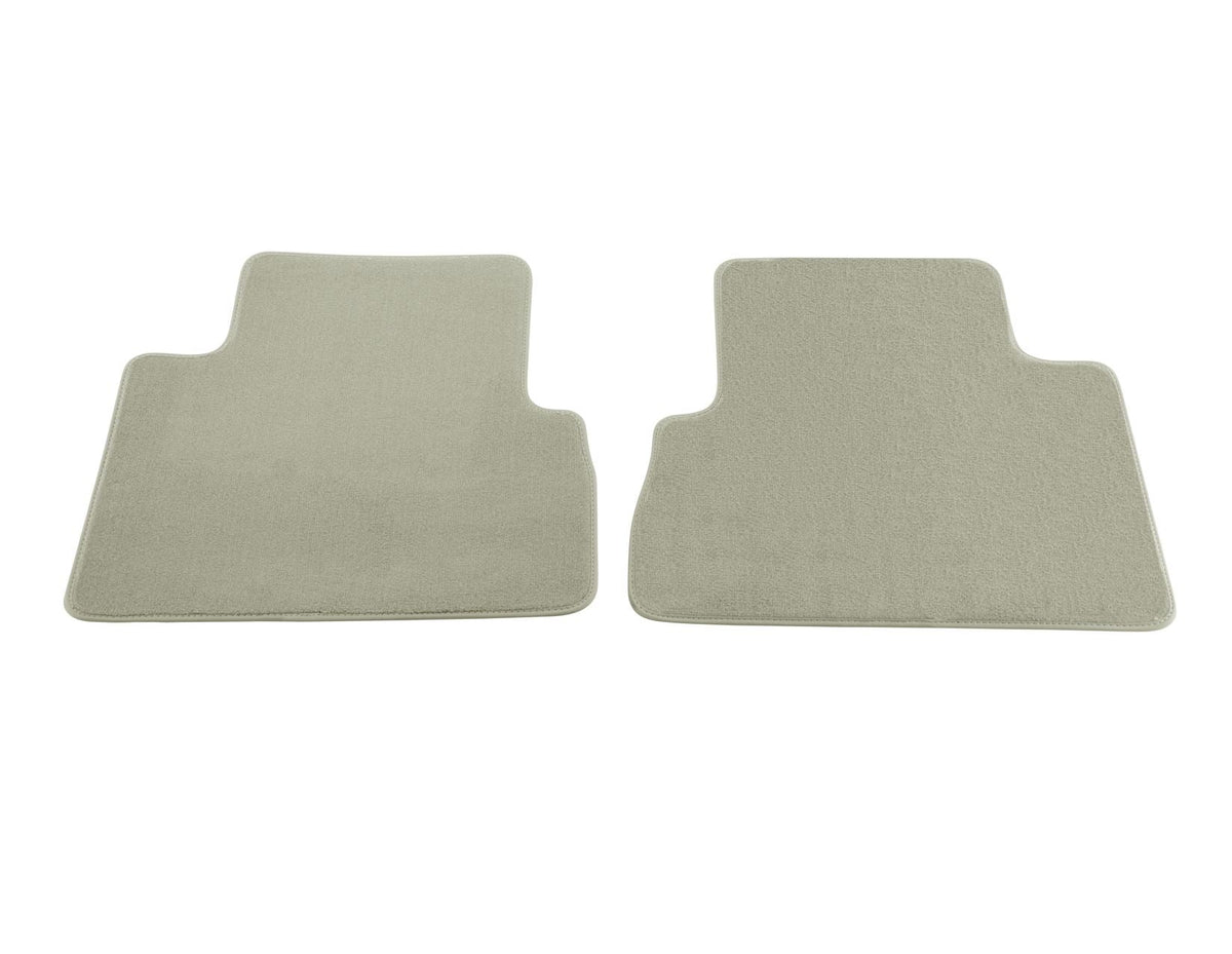 C-MAX REAR VELOUR CARPET FLOOR MATS CONTOURED MEDIUM LIGHT STONE WITH GREY NUBUK SURROUND 2010-2015