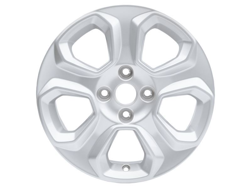 ECOSPORT 16" ALLOY WHEEL 5-SPOKE DESIGN SPARKLE SILVER FINISH 2017-2023