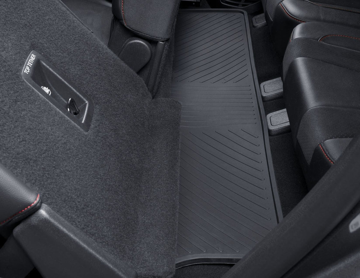 GALAXY/S-MAX RUBBER FLOOR MATS REAR 3RD ROW,BLACK