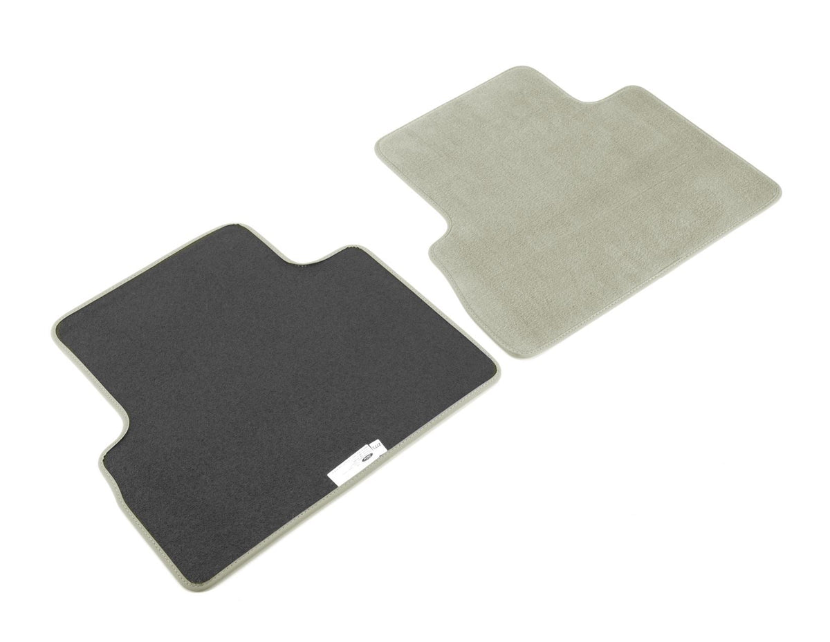 C-MAX REAR VELOUR CARPET FLOOR MATS CONTOURED MEDIUM LIGHT STONE WITH GREY NUBUK SURROUND 2010-2015
