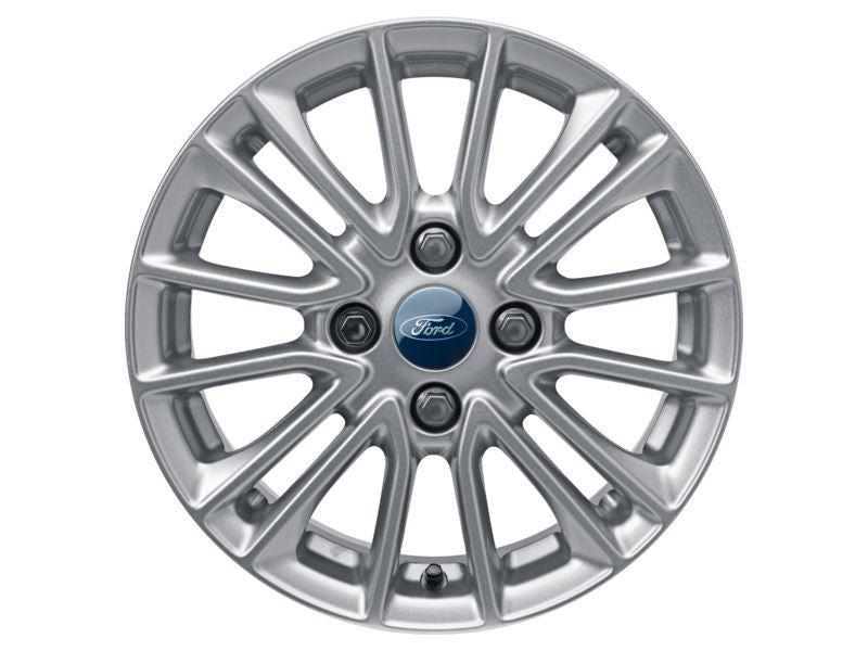 KA+ 15" SET OF 4 ALLOY WHEEL 8X2-SPOKE DESIGN SPARKLE SILVER FINISH 2018-2019