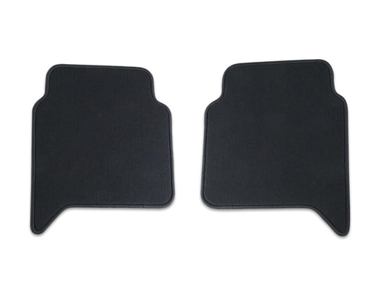 RANGER TKE REAR VELOUR CARPET FLOOR MATS CONTOURED BLACK WITH FIXING POST HOLES 2011-2015