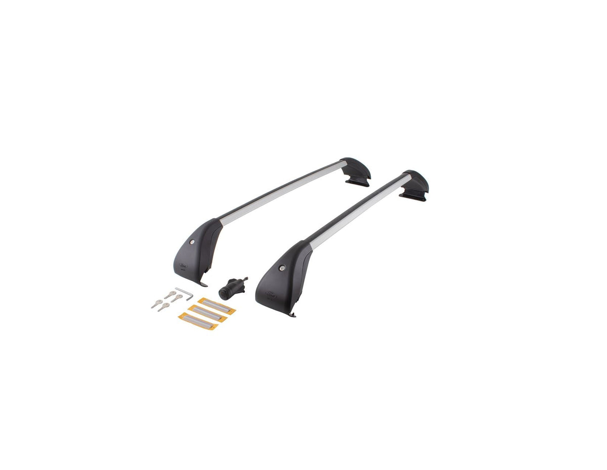 MONDEO ESTATE ROOF CROSS BARS ALUMINIUM LOCKABLE WITH KEY LOCKS ROOF MOUNTED SILVER FINISH 2007-2014