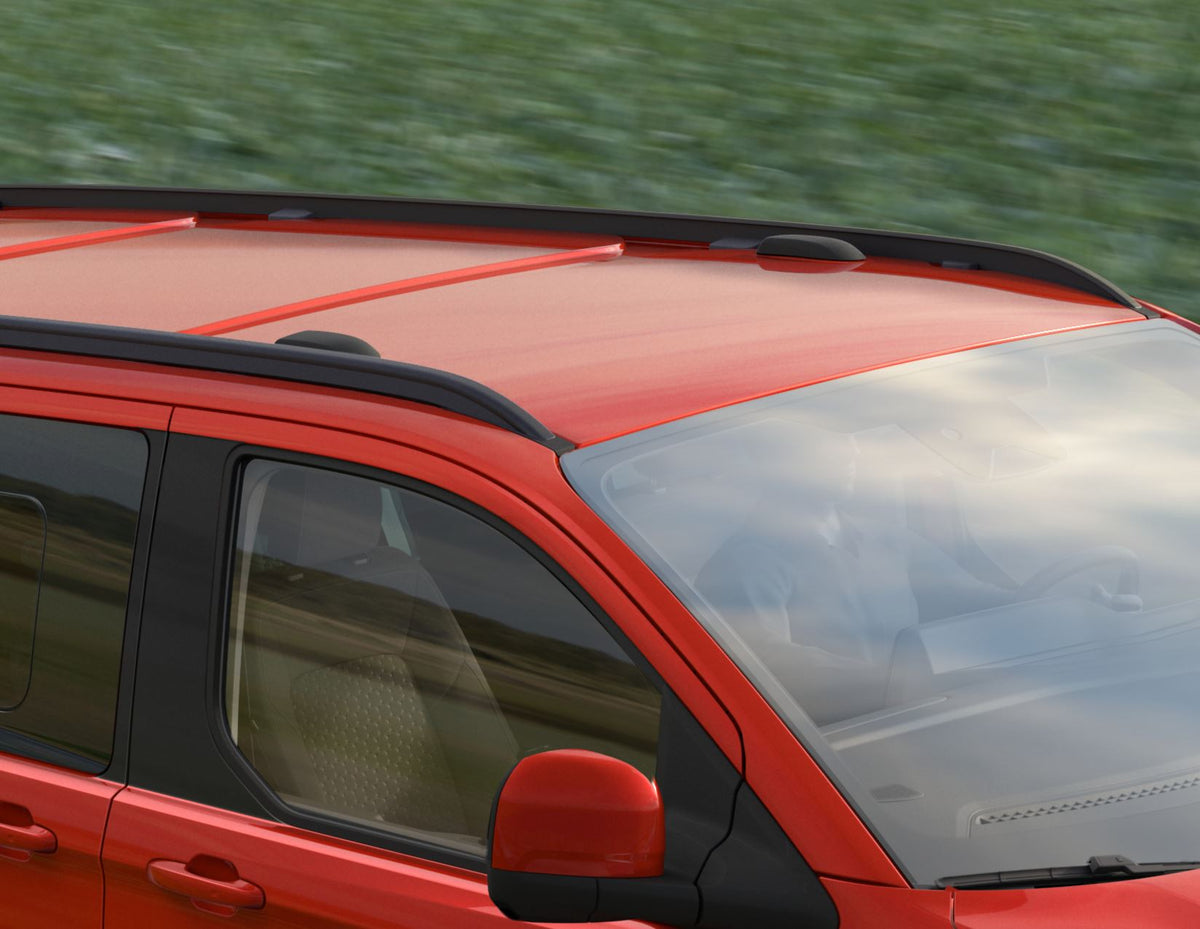 TOURNEO/TRANSIT CUSTOM LOCKABLE ALUMINIUM ROOF CROSS BARS BLACK 2023-ONWARDS 2828487