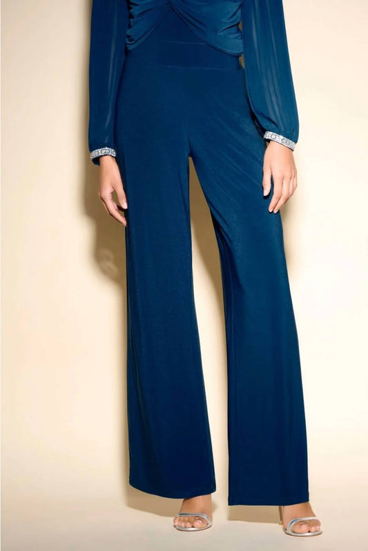 Pull On Wide-Leg Pants In Nightfall
