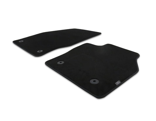 C-MAX FRONT VELOUR CARPET FLOOR MATS CONTOURED BLACK WITH BLACK NUBUK SURROUND 2015-2019