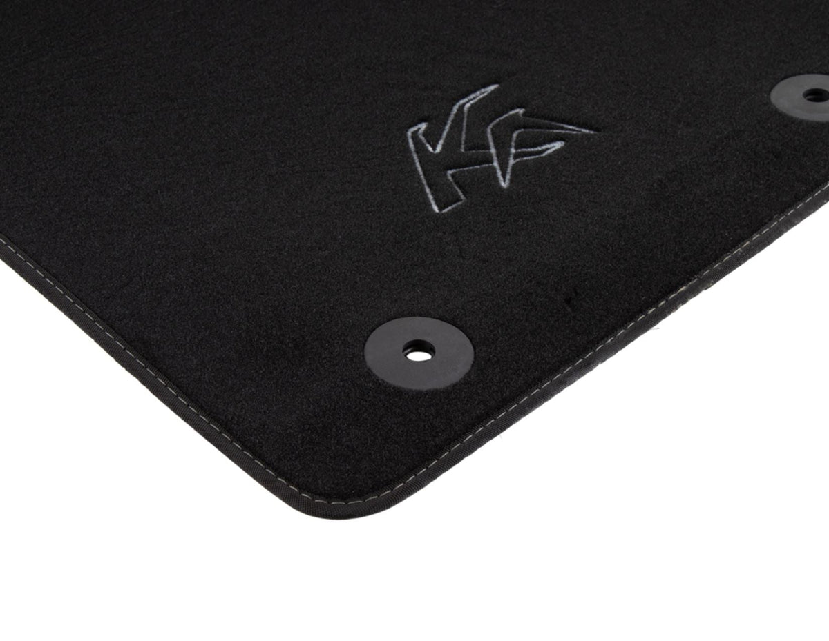 KA 09/2008-05/2016 VELOUR FLOOR MATS FRONT,BLACK