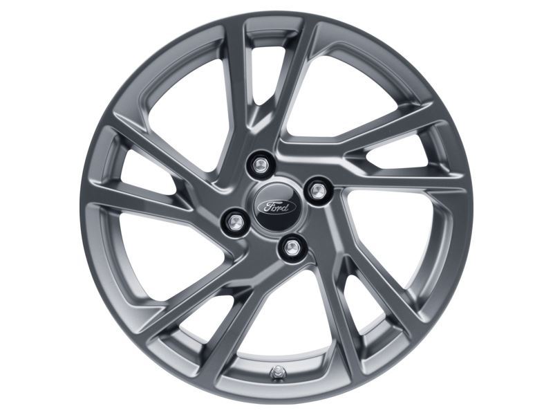 FIESTA 17" ALLOY WHEEL 5x2-SPOKE DESIGN MAGNETITE MACHINED FINISH 2021-2023
