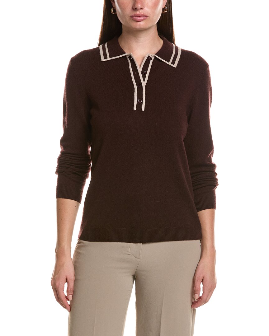 Bruno Magli Double Tipped Wool & Cashmere-Blend Polo Sweater