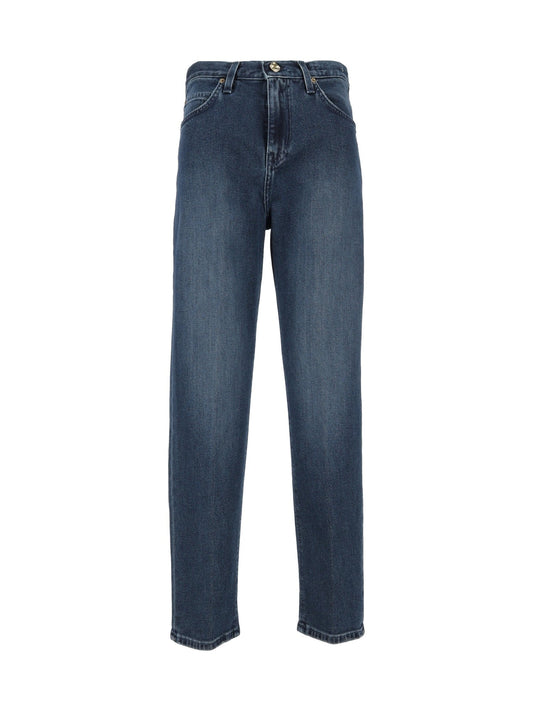 Vintage Wash Classic Straight-Leg Jeans