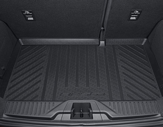 FIESTA RUBBER BOOT FLOOR MAT ALL-WEATHER LOAD COMPARTMENT TRAY WITH LOGO 2017-2023
