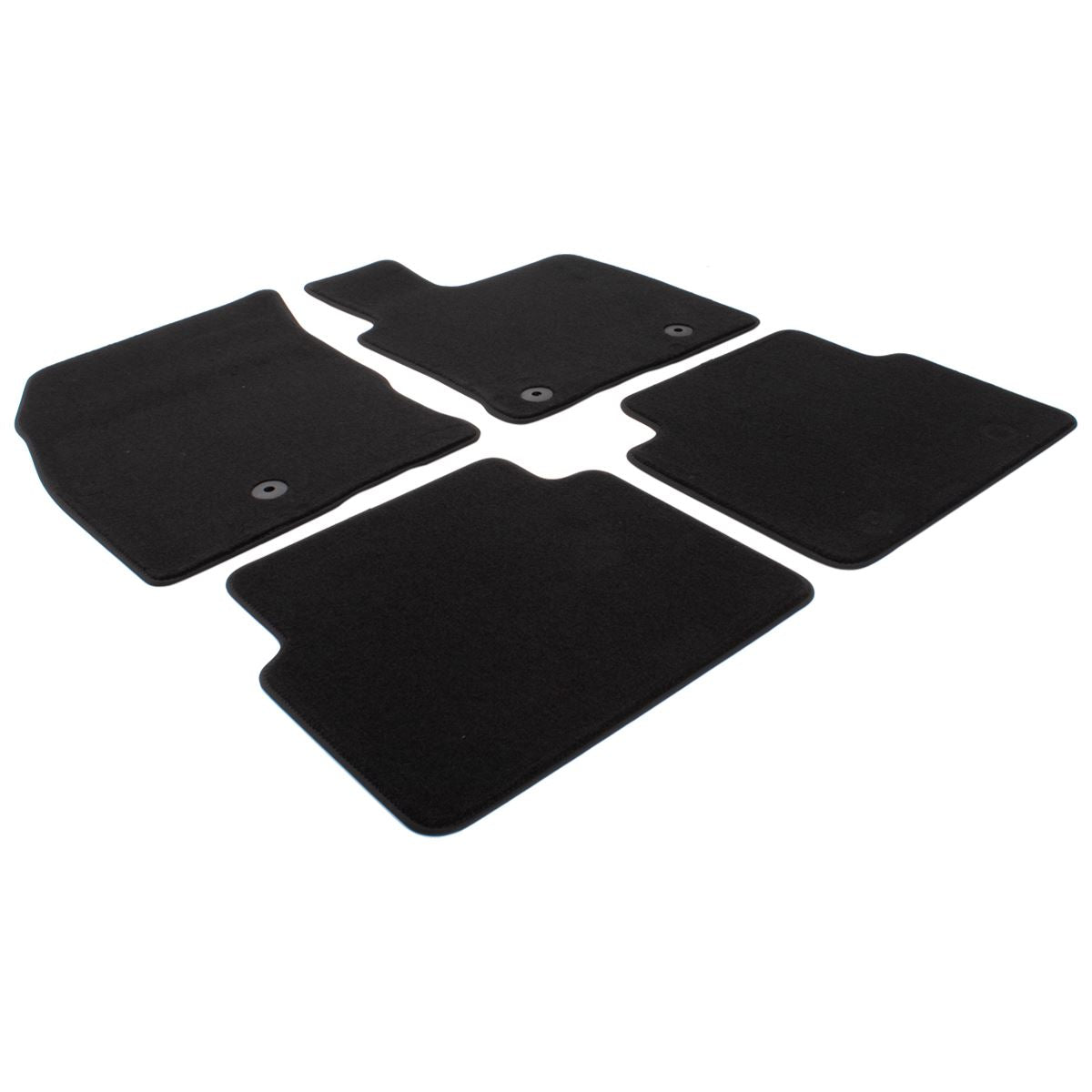 KUGA FRONT & REAR VELOUR CARPET FLOOR MAT KIT CONTOURED BLACK 2020-ONWARDS