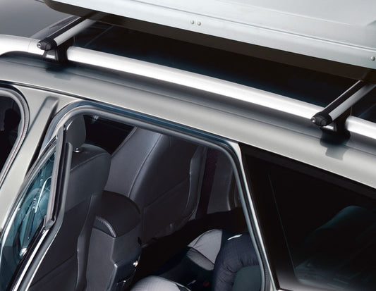 MONDEO ESTATE ROOF CROSS BARS ALUMINIUM LOCKABLE FOR OPEN RAILS SILVER FINISH 2012-2014 1779396