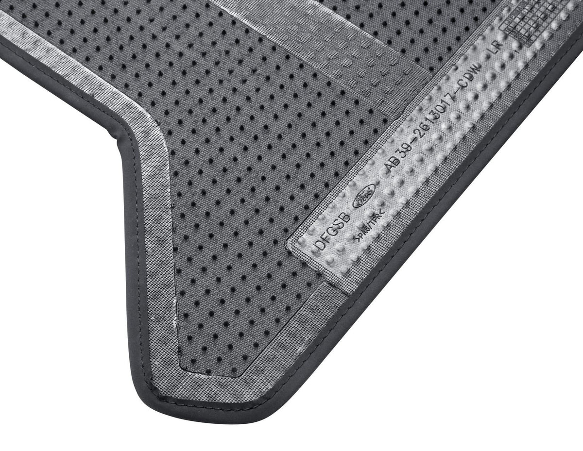 RANGER WILDTRAK REAR VELOUR CARPET FLOOR MATS CONTOURED BLACK 2011-2023 1901711
