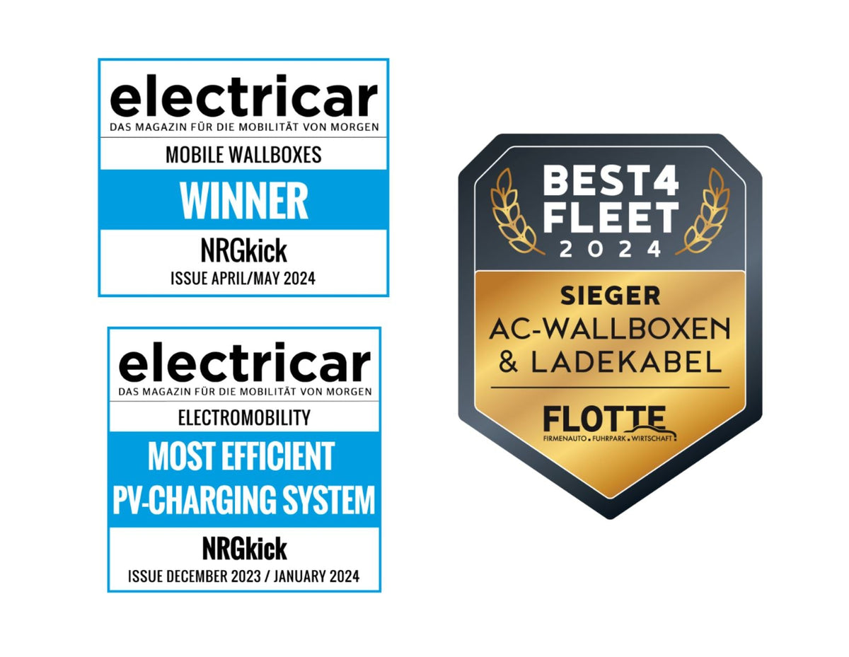 DINITECH* NRGKICK MOBILE WALLBOX STANDARD KIT FOR ALL TYPES OF ELECTRIC VEHICLES