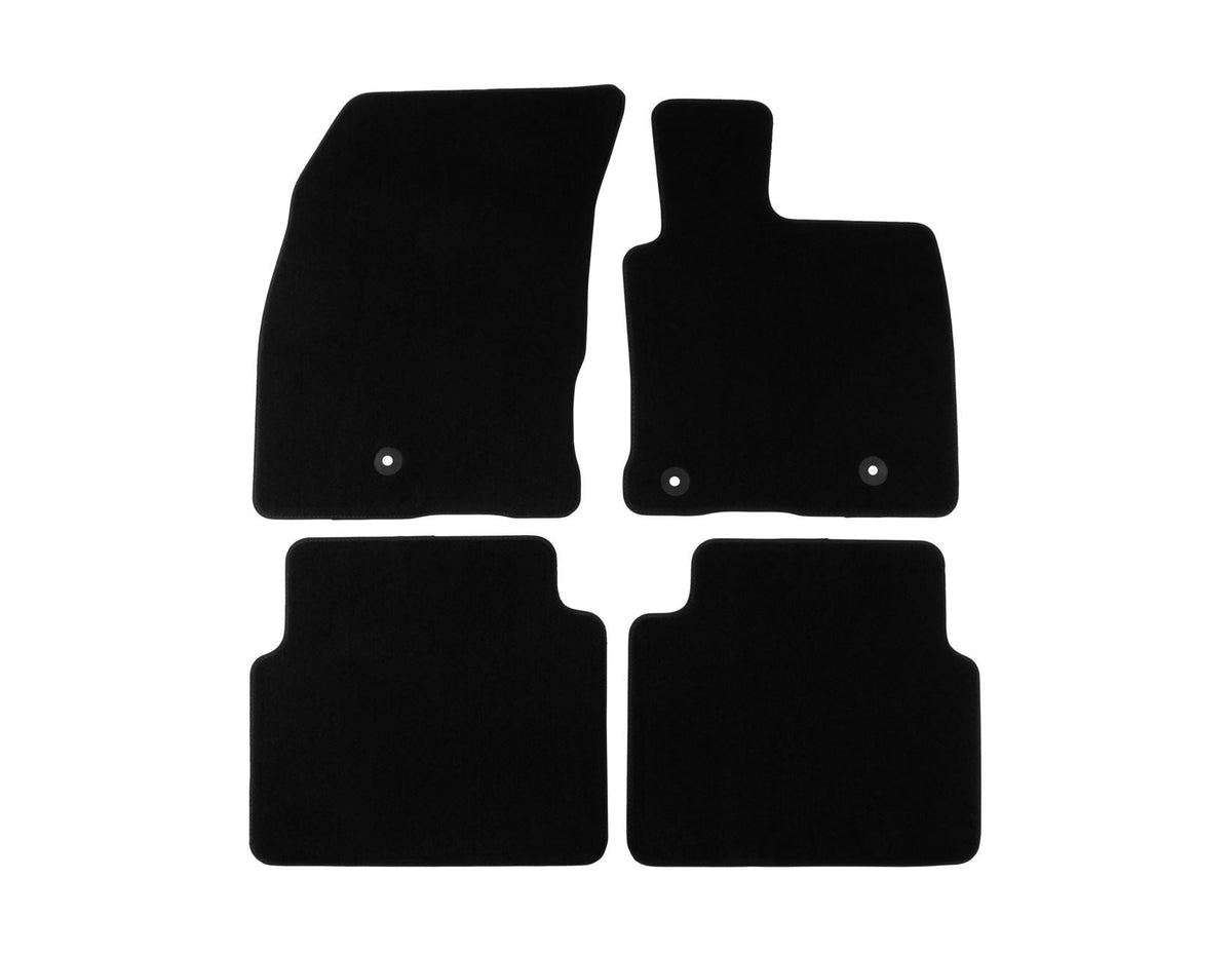 KUGA FRONT & REAR VELOUR CARPET FLOOR MAT KIT CONTOURED BLACK 2020-ONWARDS