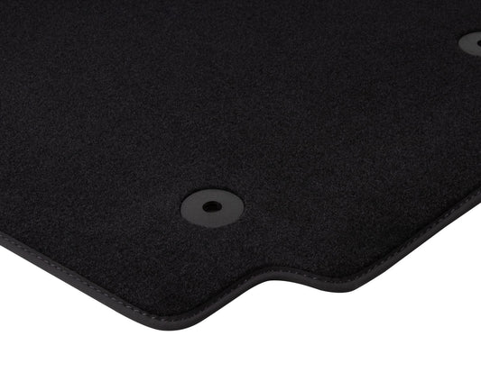 MONDEO FRONT VELOUR CARPET FLOOR MATS CONTOURED EBONY BLACK 2012-2014