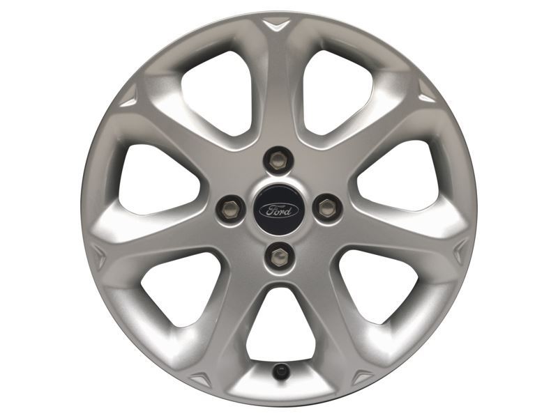 FIESTA 16" ALLOY WHEEL 7-SPOKE DESIGN SPARKLE SILVER FINISH 2008-2012