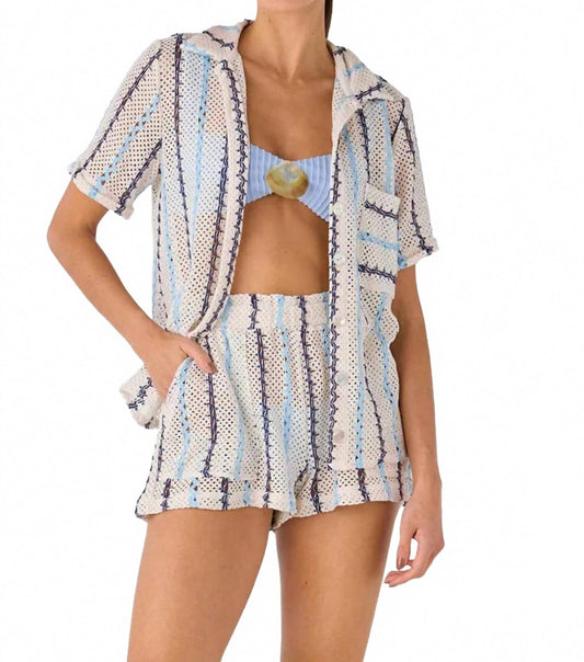 Nair Striped Shorts In Marina