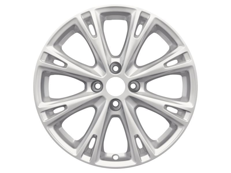 FIESTA 17" ALLOY WHEEL 8-SPOKE DESIGN SPARKLE SILVER FINISH 2012-2019