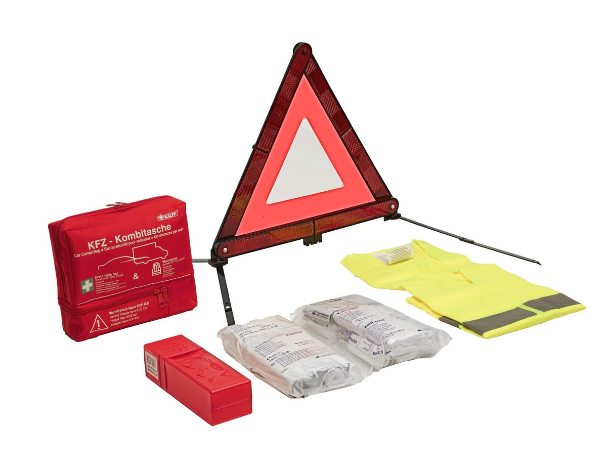 KALFF* SAFETY PACK IN RED NYLON BAG,NANO "TRIO"